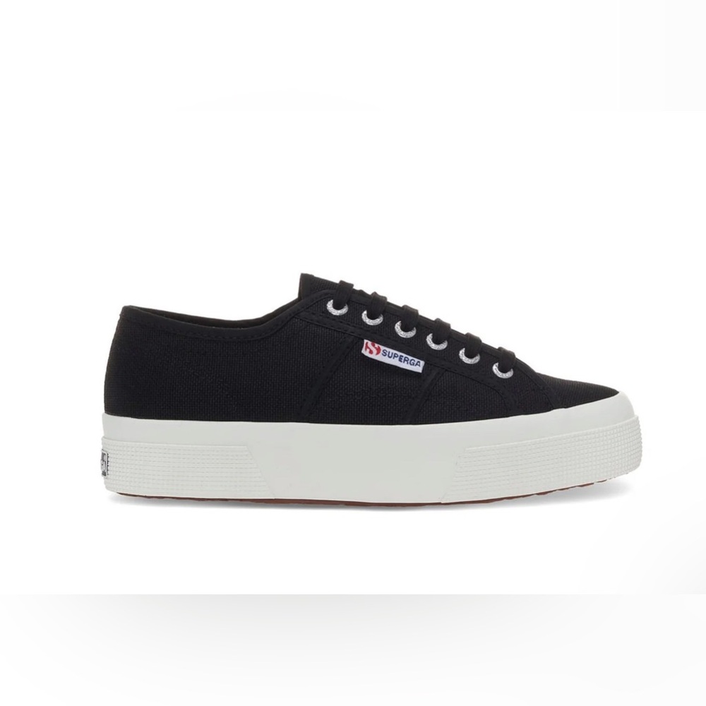 Superga 2740 Platform Sneakers - Black Avorio